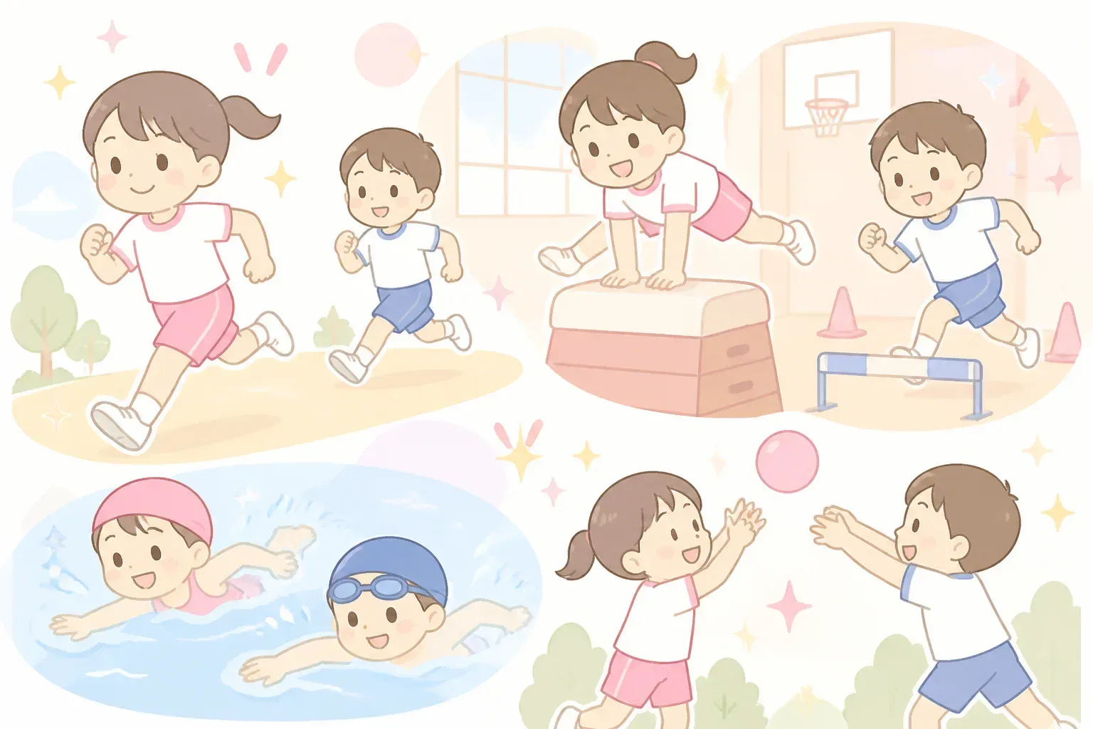 体を動かす習い事のイメージ