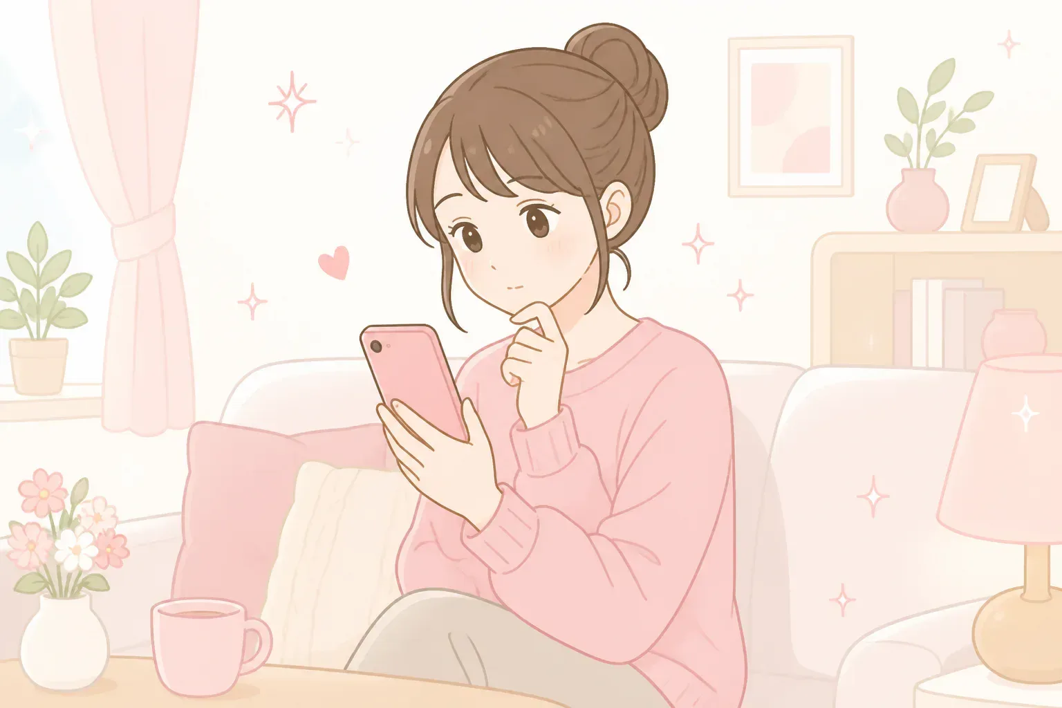 口コミを読み比べる保護者のイメージ